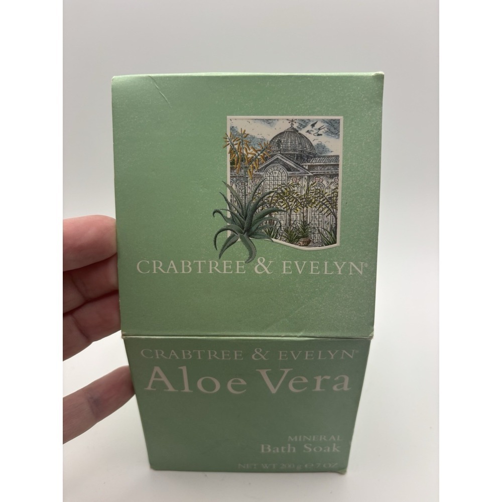 CRABTREE & EVELYN Aloe Vera Mineral  Bath‎ Soak Crystals Zen Soothe 7oz 200g New